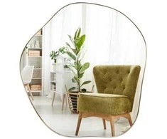 Promotions Sieninis veidrodis, 75x70 cm, auksinis