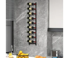 Promotions Sieninis vyno laikiklis L 21,6x14x73,7 cm juodas