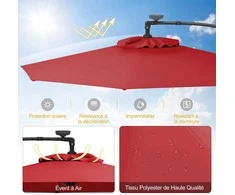 Promotions Skėtis, 300x245 cm, Rudas