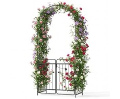 Promotions Sodo arka, 102x49x223 cm, juoda, metalas