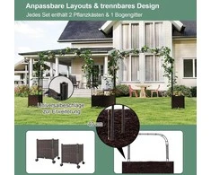 Promotions Sodo arkos, 202x40x288 cm, juoda ruda