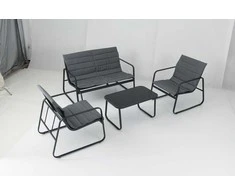 Lauko baldų komplektas Promotions Sodo baldų komplektas, 75x44x41 cm, pilka, metalas