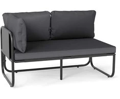 Promotions Sodo dvivietė sofa, 116x65x59 cm, pilka