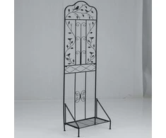 Promotions Sodo grotelės, 50x30x189,5 cm, juoda, metalinė sulankstoma lentyna