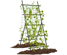 Promotions Sodo grotelės 80x95x190 cm juodas metalas