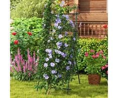 Promotions Sodo grotelės 80x95x190 cm juodas metalas