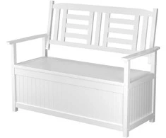 Promotions Sodo suoliukas, 123x68.5x96 cm, balta, su sandėliavimo vieta