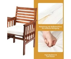 Lauko baldų komplektas Promotions Sodo suoliukas su stalu, 165x65x88 cm, Rudas