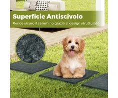 Promotions Sodo takelio akmenų rinkinys 39,5x39,5x2 cm, smėlio ir pilkos spalvos, PP medžiaga