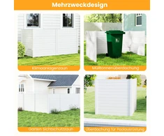 Promotions Sodo tvora 123x123x123 cm Balta Polipropilenas ir metalas