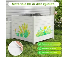 Promotions Sodo tvora L formos 2 vnt. 122x30 cm balta