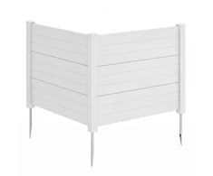Promotions Sodo tvora L formos 2 vnt. 122x30 cm balta