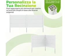 Promotions Sodo tvora L formos 2 vnt. 122x30 cm balta