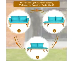 Promotions Sofa lova 198x75x75 cm turkio spalvos