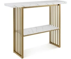 Promotions Sofos stalas, 120x29x92,5 cm, baltas ir juodas