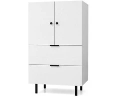Promotions Šoninė spintelė bufetui, 60x41.5x102 cm, balta