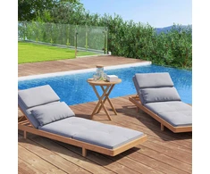 Promotions Šoninis staliukas 66x68,6 cm Natūralaus akacijos medžio