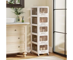 Promotions Stalčių laikymo organizatorius, 5 aukštų, 42x28x71 cm, baltas