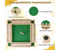Promotions Stalo žaidimas Shut the Box 30x30x3.8 cm Natūrali mediena
