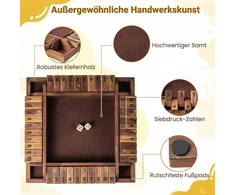 Promotions Stalo žaidimas Shut the Box 30x30x3.8 cm Ruda pušies mediena