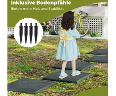 Promotions Stepping Stones Rinkinys 39.5x39.5x2 cm Pilka Polipropilenas