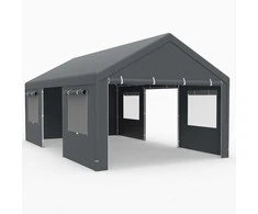 Promotions Stoginė automobiliui 600x361x295 cm pilka, metalas