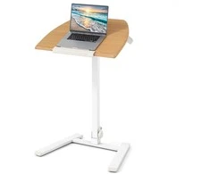 Promotions Stovintis rašomasis stalas, 65x49x74-109 cm, natūrali balta