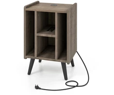 Promotions Stovas patefonui su įkrovimo stotele 43x34,5x67,5 cm pilkas