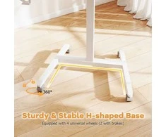 Promotions Stovintis stalas, nešiojama sulankstoma mobili kompiuterio darbo vieta, 77-112 cm, natūrali