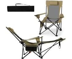 Promotions Stovyklavimo kėdė, 152x83x75 cm, Pilka