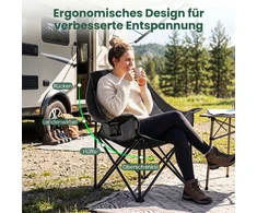 Promotions Stovyklavimo kėdė 92x69x103,5 cm žalia