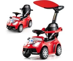 Promotions Vaikiškas stumdomas automobilis, 97x40x90 cm, Raudonas