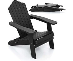 Promotions Sulankstoma Adirondack kėdė, 88x77x95 cm, juoda