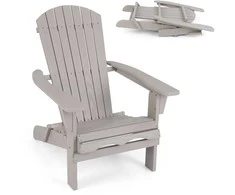 Promotions Sulankstoma Adirondack kėdė, 88,9x71,1x94 cm, pilka