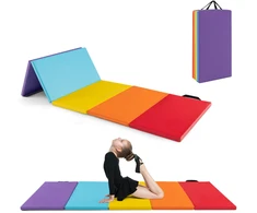 Promotions Sulankstoma gimnastikos kilimėlis, 5 segmentų, 201x75x3 cm, margas
