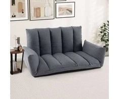 Promotions Sulankstoma grindų sofa, 119x76x60 cm, pilka