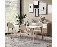 Promotions Sulankstoma valgomojo kėdė, 48x50x89 cm, smėlio spalvos