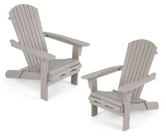 Promotions Sulankstomas Adirondack kėdžių komplektas, 89x71x94 cm, pilkai rudas