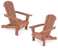 Promotions Sulankstomas Adirondack kėdžių komplektas, 88.9x71.1x94 cm, Rudas
