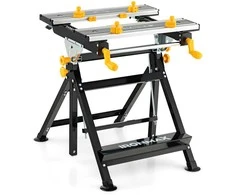 Promotions Sulankstomas darbo stalas, aliuminio metalas, 76,2x61x69,9-102,9 cm, juodas