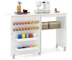 Promotions Sulankstomas siuvimo stalas, 58.4x40.6x76.2 cm, baltas
