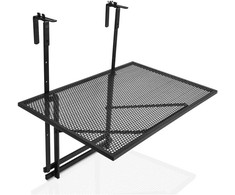 Promotions Sulankstomas turėklinis stalas, 61x48x61-82,6 cm, juodas