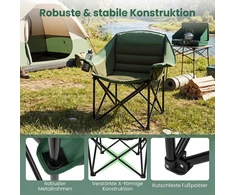 Promotions Sulankstomi stovyklavimo kėdės, 2 vnt., 92x69x103,5 cm, žalia