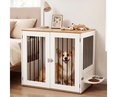 Promotions Šunų narvas baldai 80x55.5x71.5 cm baltas medinis vidaus voljeras