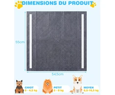 Promotions Šunų treniruočių kilimėliai 60x60 cm Anglies, sugeriantys, atsparūs vandeniui