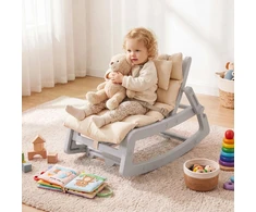 Promotions Sūpynės kėdė 73x45x40-51 cm Pilka reguliuojama atlošo dalis HDPE medžiaga