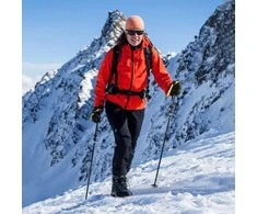 Promotions Trekkingo lazdos, sulankstomos lengvos vaikščiojimo lazdos 115x130 cm geltonos, aliuminis