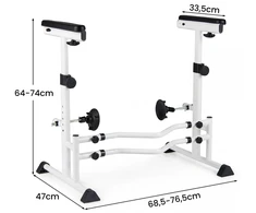 Promotions Tualeto saugos rėmas 68,5-76,5x47x64-74 cm Sidabrinis Reguliuojamas Metalinis