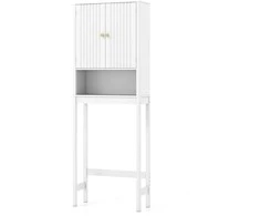 Promotions Tualeto spintelė, 60x23x168 cm, balta, su laikymo vieta