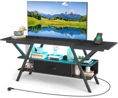 Promotions TV staliukas, 140x40x45 cm, Juodas
